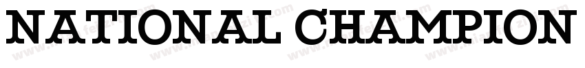national champion bold字体转换